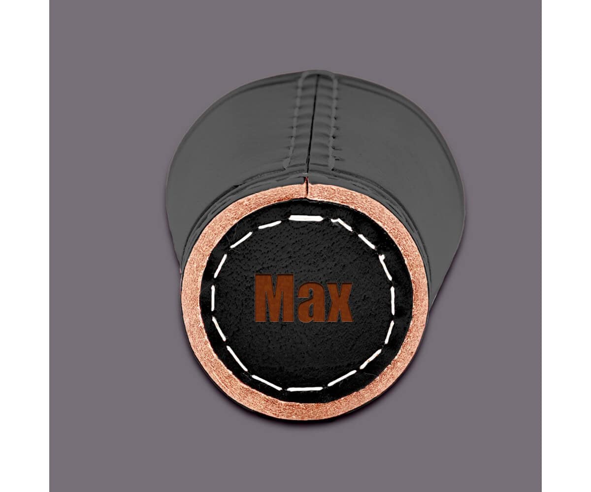 Leder Würfelbecher mit Gravur - SCHWARZ - inkl. 5 Würfel